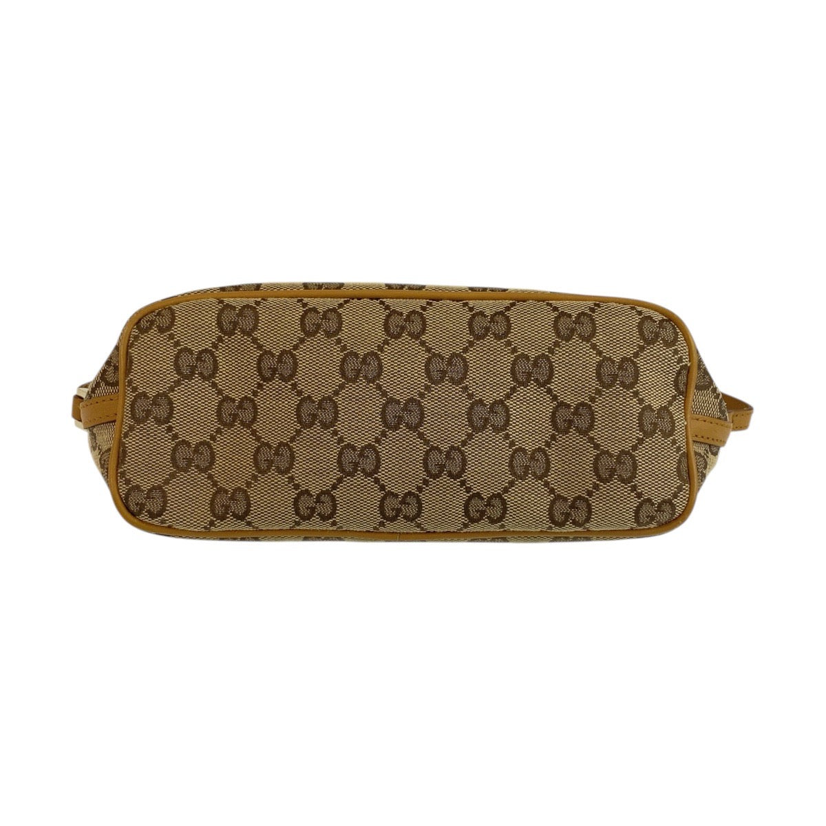 Gucci Handbag 039 1103 Gg Canvas Beige Brown Gold Metal
