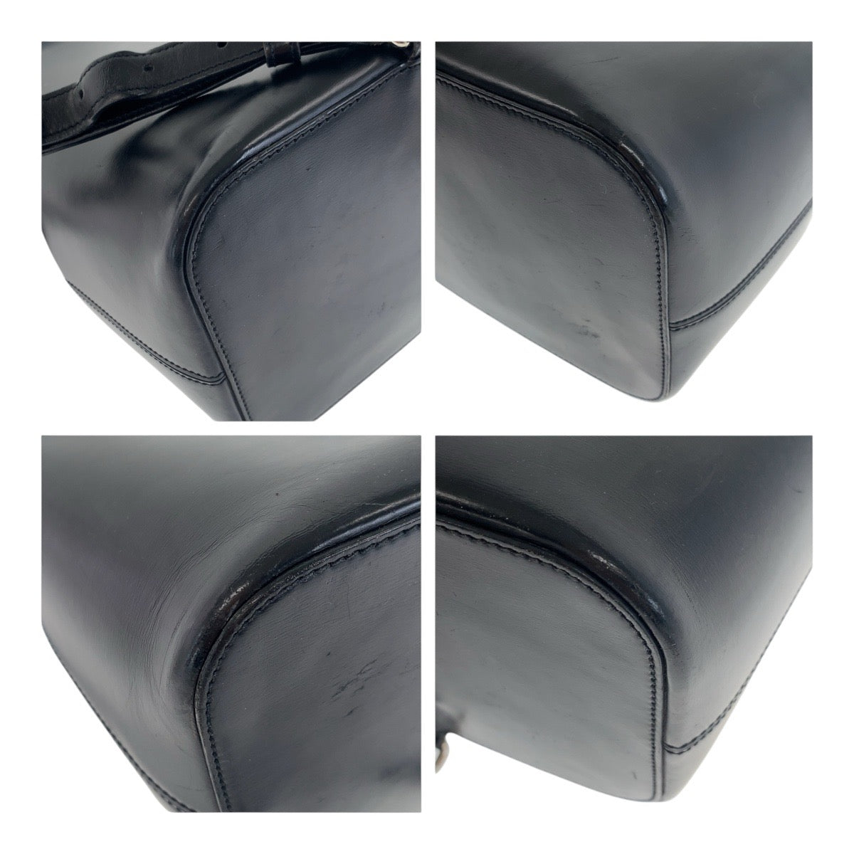 Cartier Shoulder Bag Leather Black Silvermetal Panthere