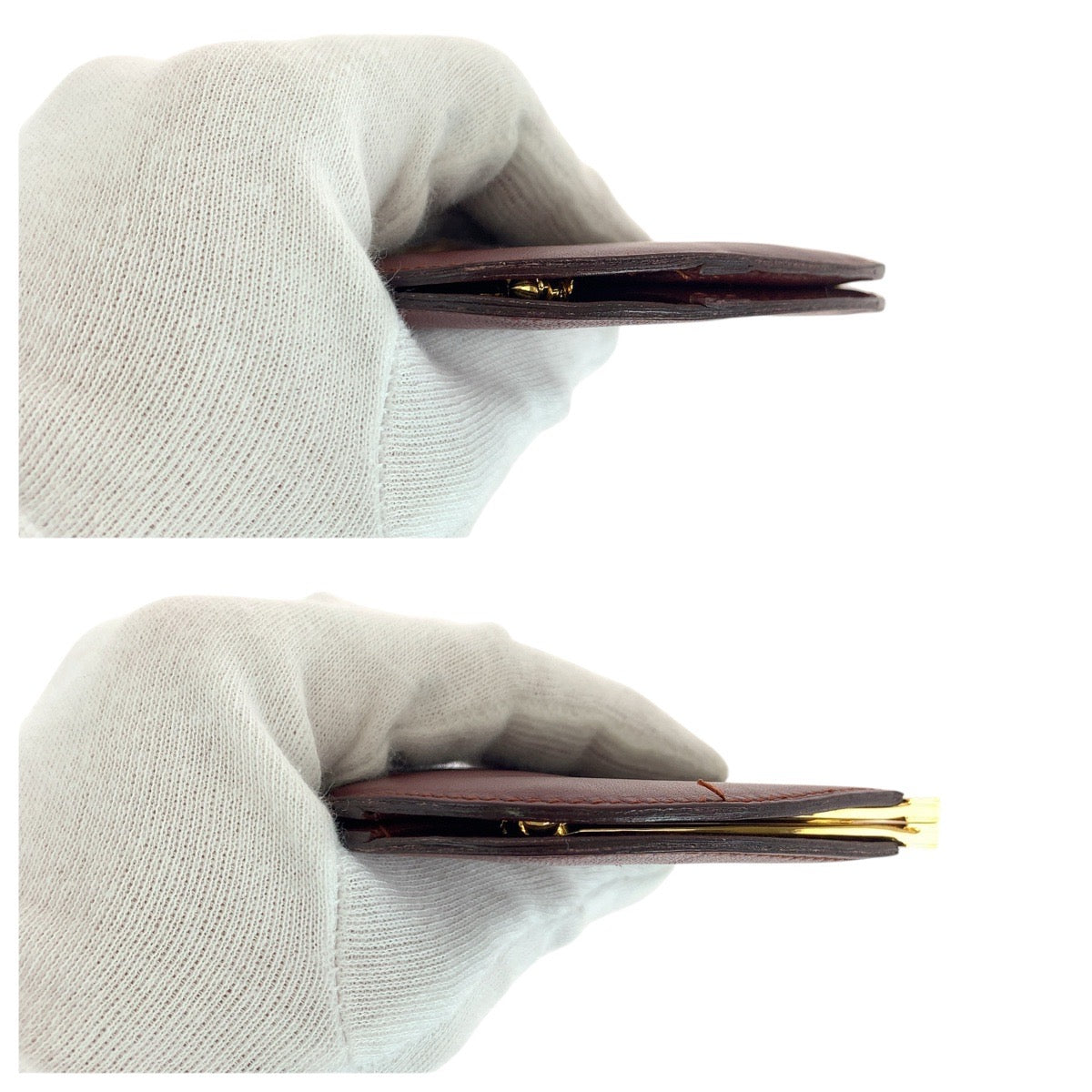 Cartier Coin Case Leather Bordeaux Must Line
