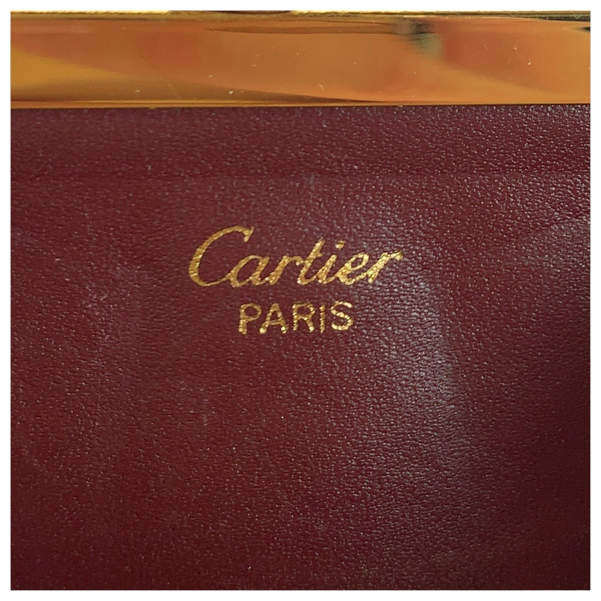 Cartier Coin Case Leather Bordeaux Must Line