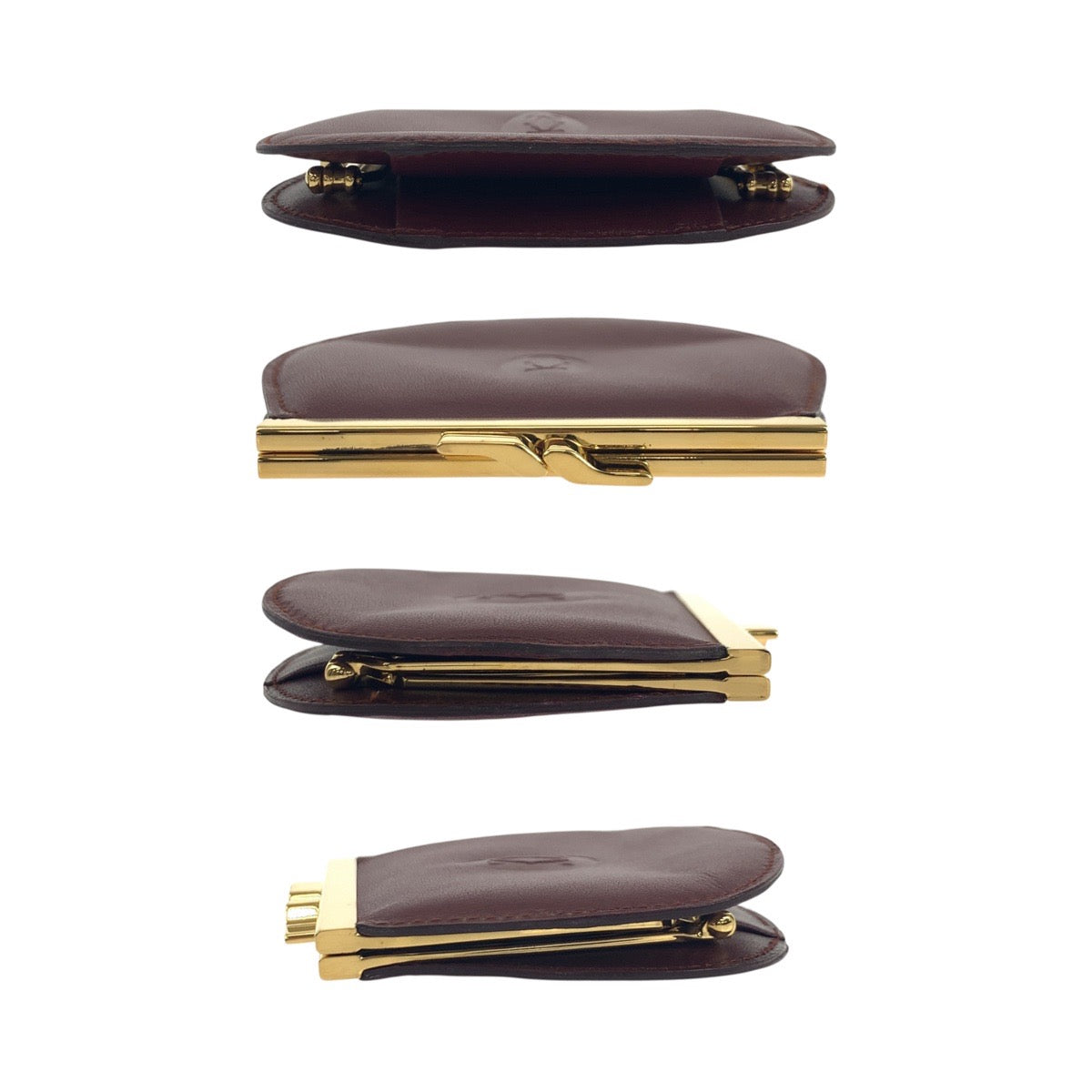 Cartier Coin Case Leather Bordeaux Must Line