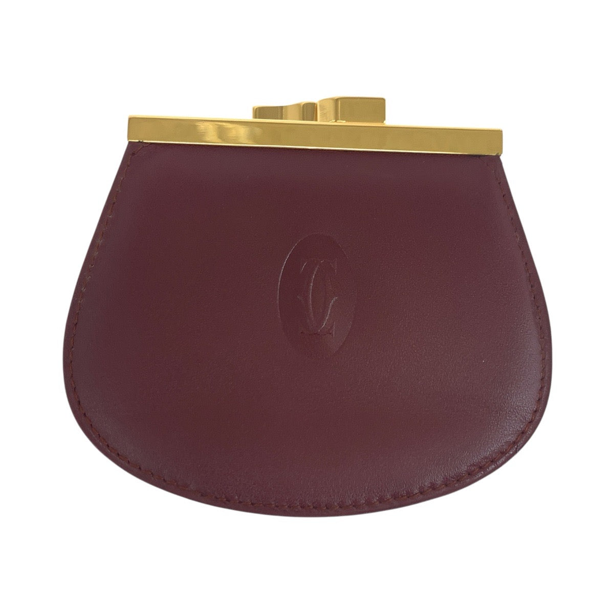 Cartier Coin Case Leather Bordeaux Must Line