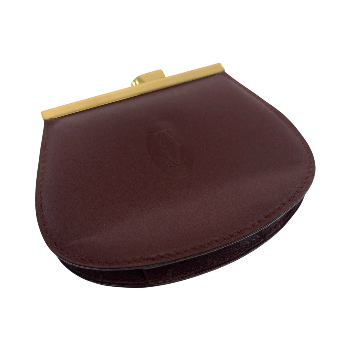 Cartier Coin Case Leather Bordeaux Must Line