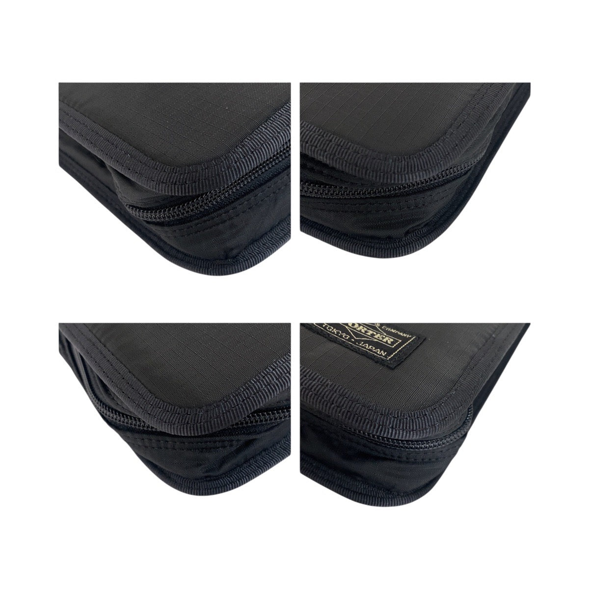 Porter Handbag Nylon Black Silvermetal