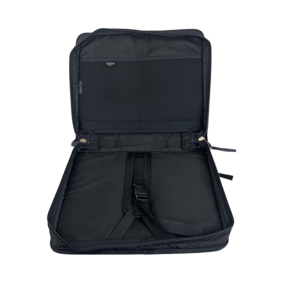 Porter Handbag Nylon Black Silvermetal