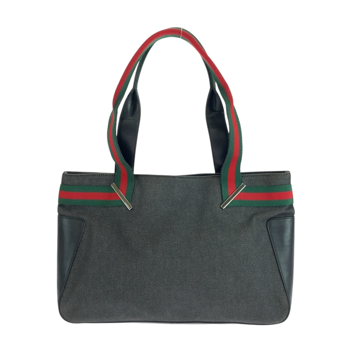 Gucci Tote Bag 73983 Canvas Black Silvermetal Sherry Line