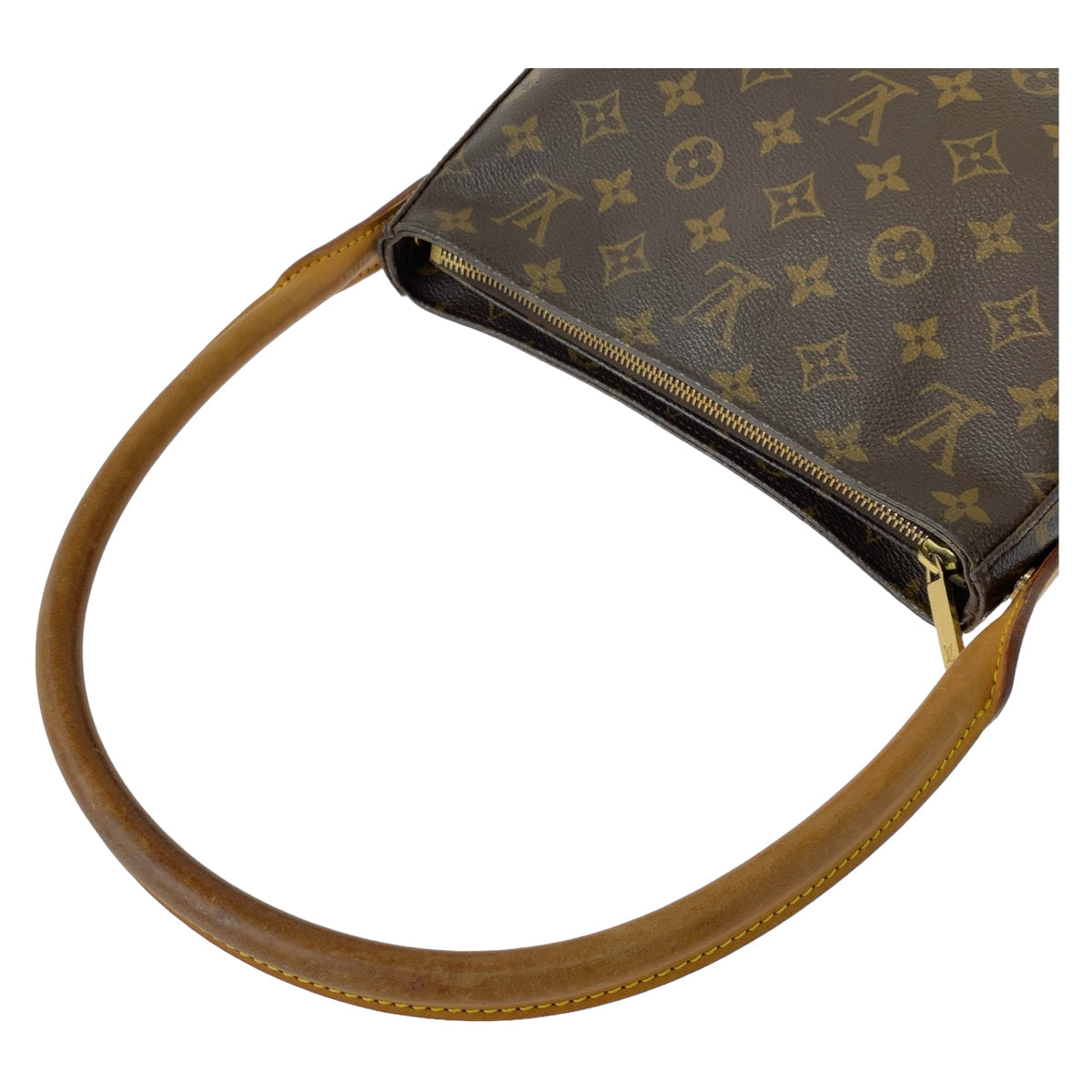 Louis Vuitton Shoulder Bag M51146 Pvc Brown Gold Metal Monogram Loopingmm