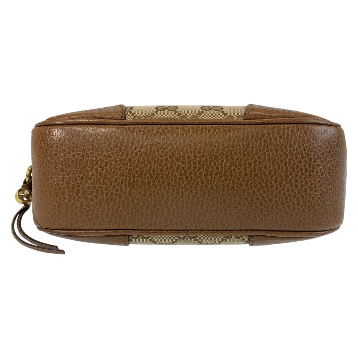Gucci Shoulder Bag 449413 Gg Canvas Brown Gold Metal