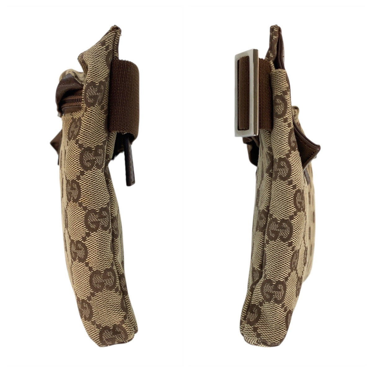Gucci Sling Bag 28566 Gg Canvas Beige Brown