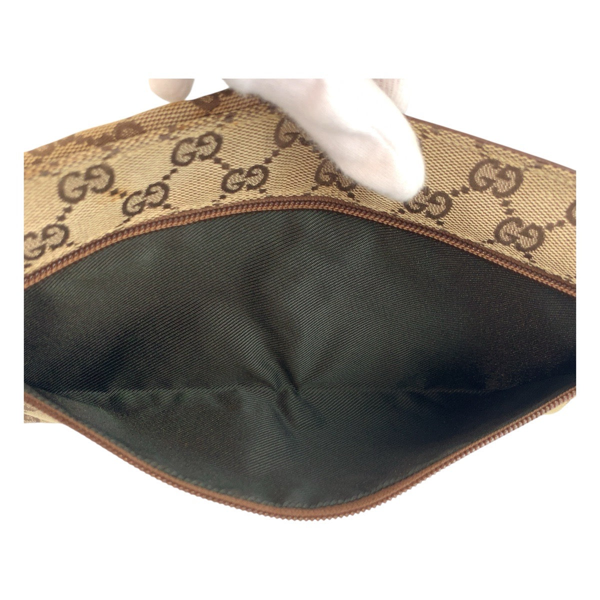 Gucci Sling Bag 28566 Gg Canvas Beige Brown