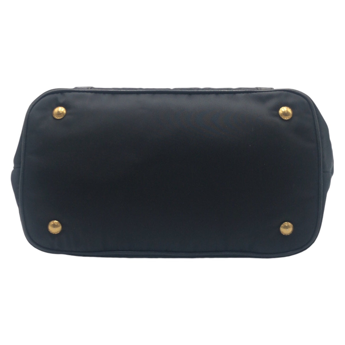 Prada Shoulder Bag Nylon Black Goldmetal Test