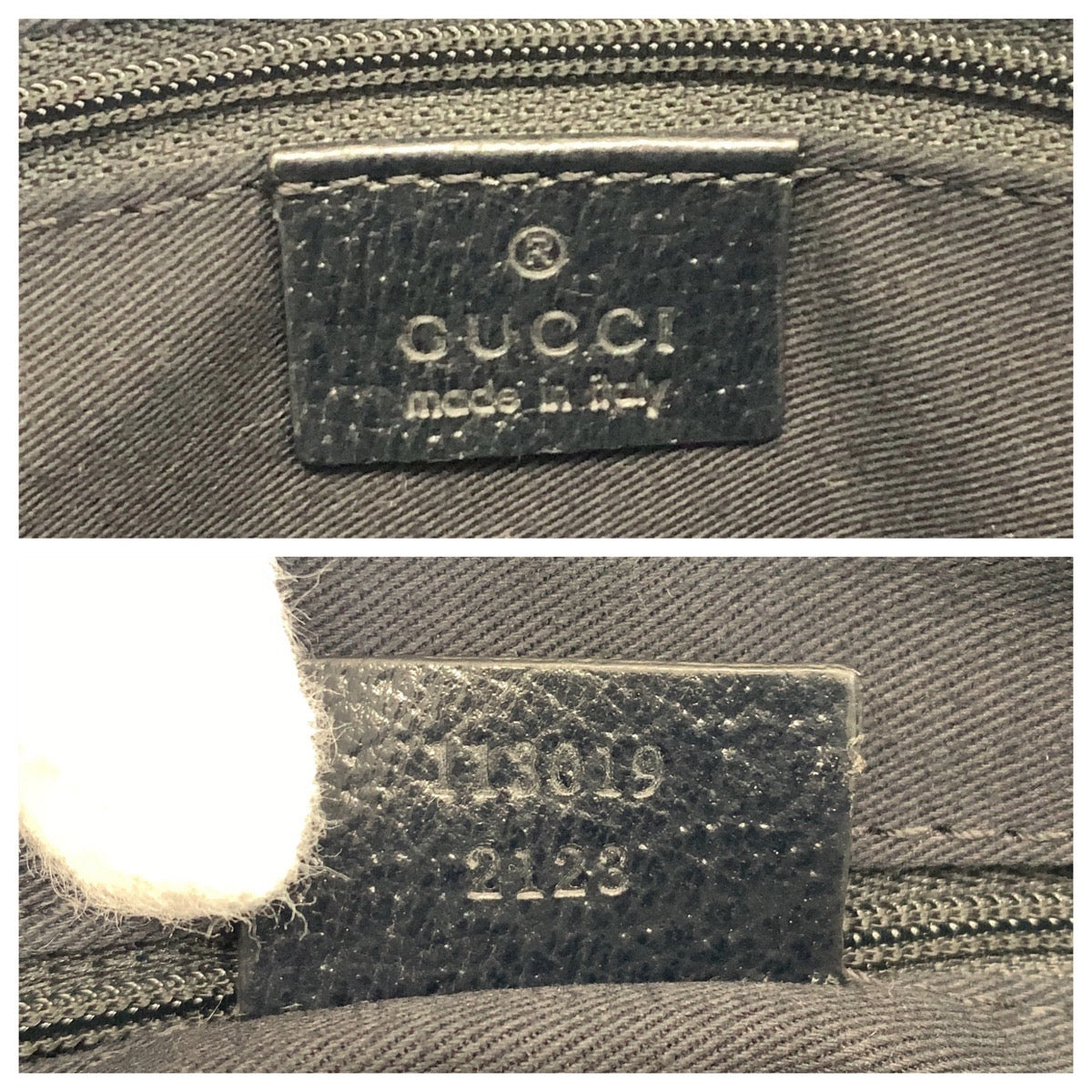 Gucci Tote Bag 113019 Gg Canvas Black Silvermetal