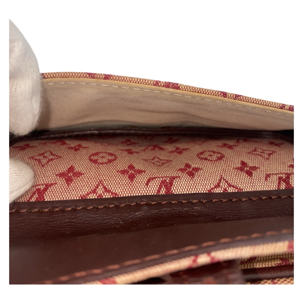 Louis Vuitton Shoulder Bag M92219 Canvas Pink Brown Gold Metal Monogram Mini Juliet Mm