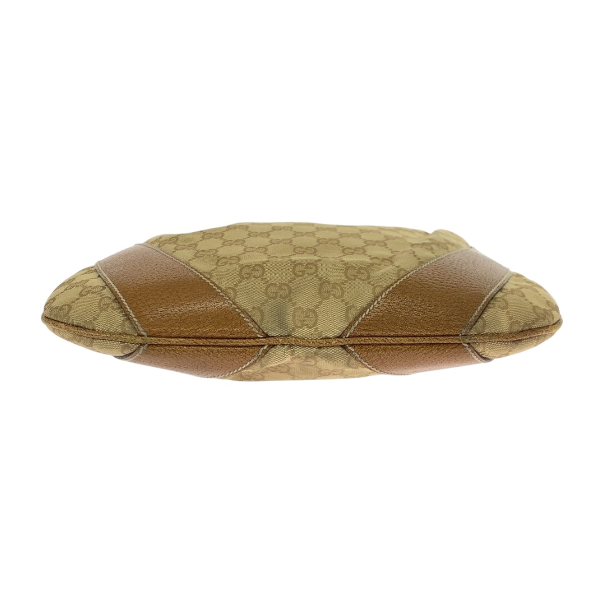 Gucci Shoulder Bag 124357 Gg Canvas Beige Camel Silvermetal