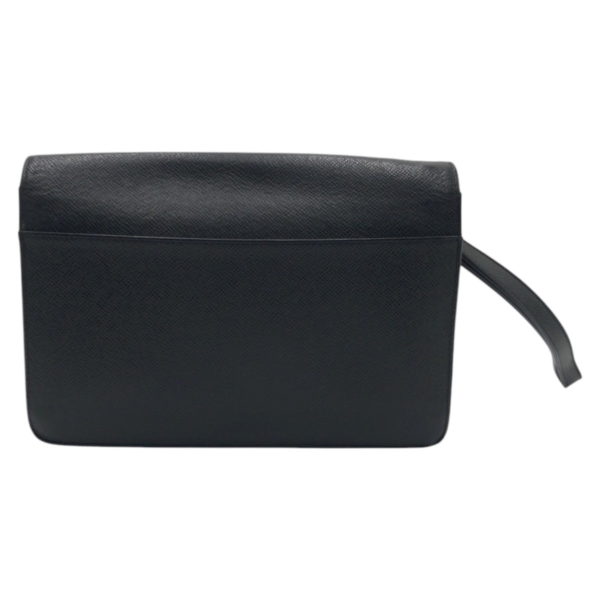 Louis Vuitton Clutch Bag M30782 Leather Black Black Taiga Ardwards Selenga