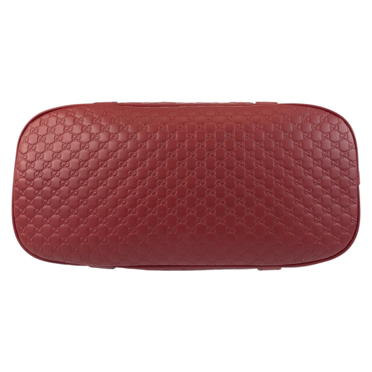 Gucci Handbag 449663 Leather Red Gold Metal Micro Guccisima