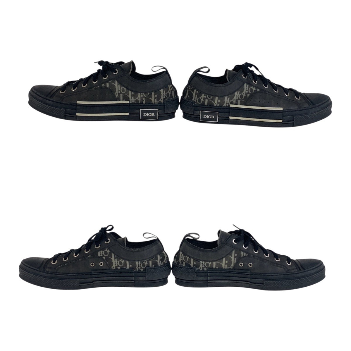 Dior Sneakers Nylon Black Black White 43