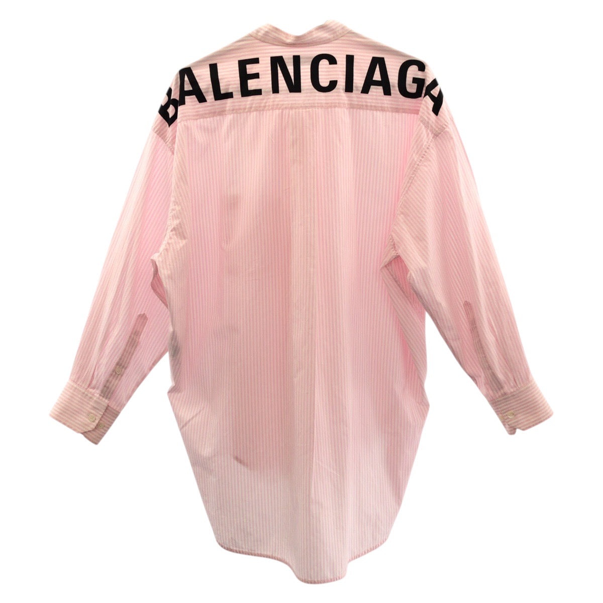 Balenciaga Long Sleeve Shirt Cotton Pink White 34