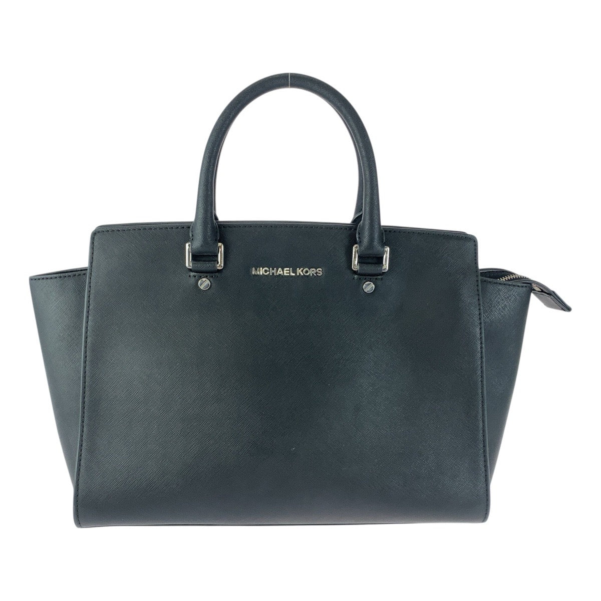 Michael Kors Tote Bag Ey1508 Leather Black Silvermetal Selma