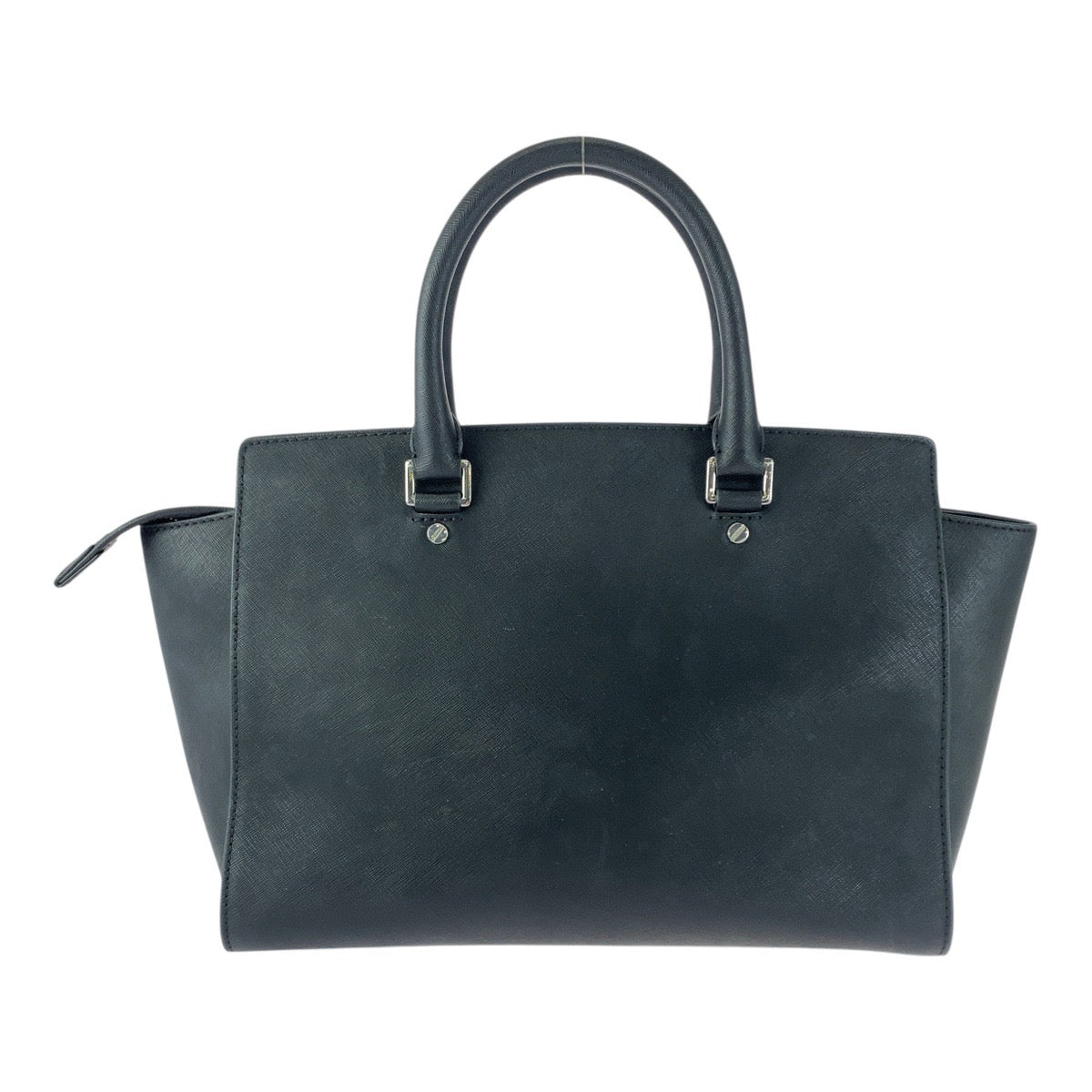 Michael Kors Tote Bag Ey1508 Leather Black Silvermetal Selma