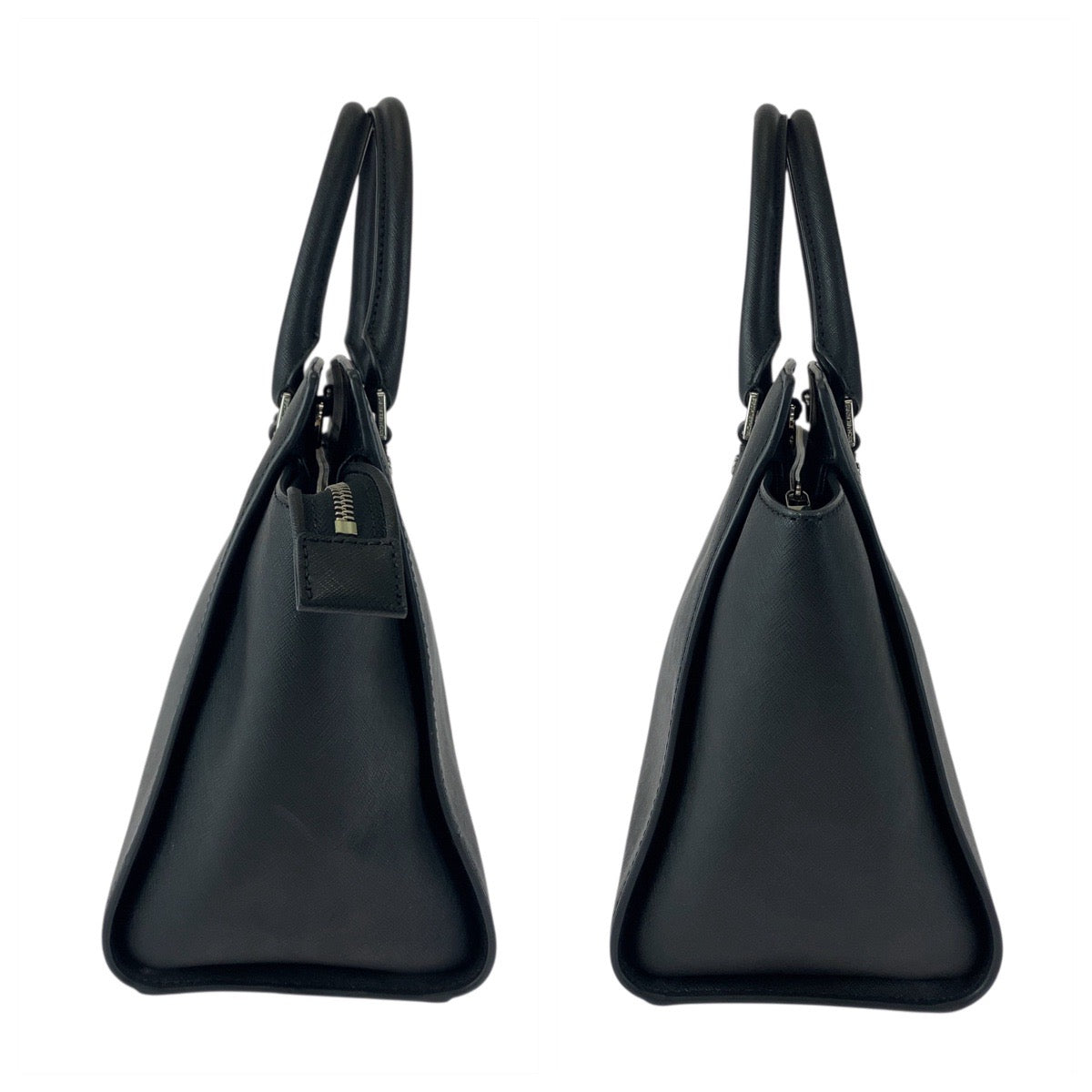 Michael Kors Tote Bag Ey1508 Leather Black Silvermetal Selma