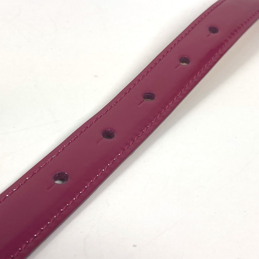 Louis Vuitton Belt Amuro Mouton Merino Pink Type Vernis Lv Logo Women 90