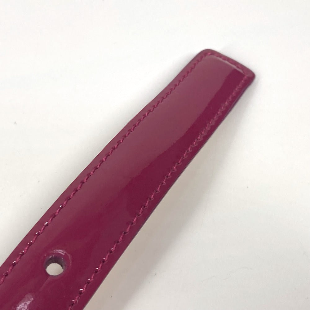 Louis Vuitton Belt Amuro Mouton Merino Pink Type Vernis Lv Logo Women 90