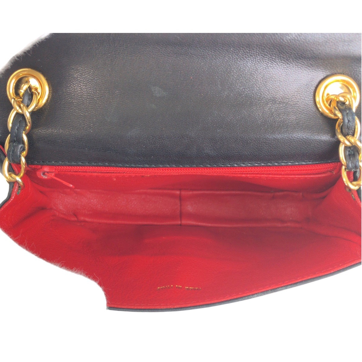 Chanel Shoulder Bag Satin Black Goldmetal Coco Mark