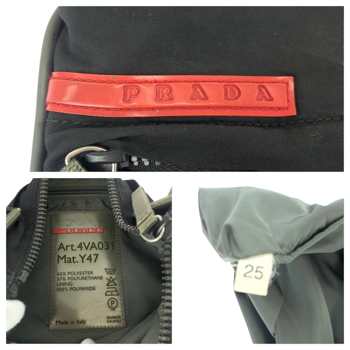 Prada Sports Shoulder Bag Nylon Black Silvermetal Test