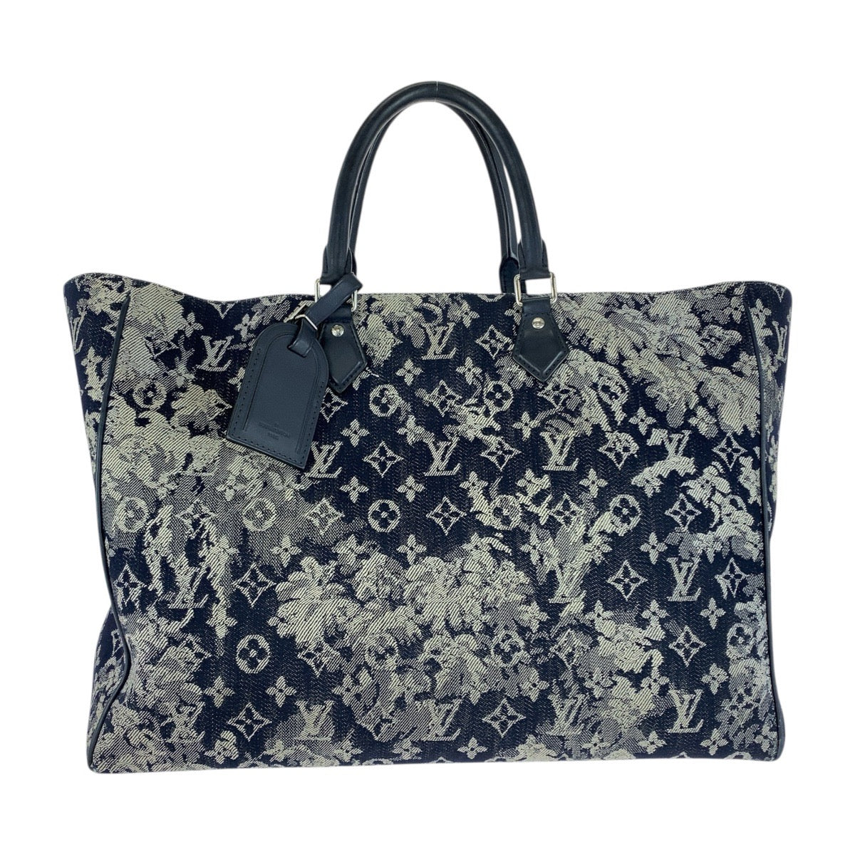 Louis Vuitton Tote Bag M57284 Monogram Canvas Blue Monogram Tapestry Grand Sac