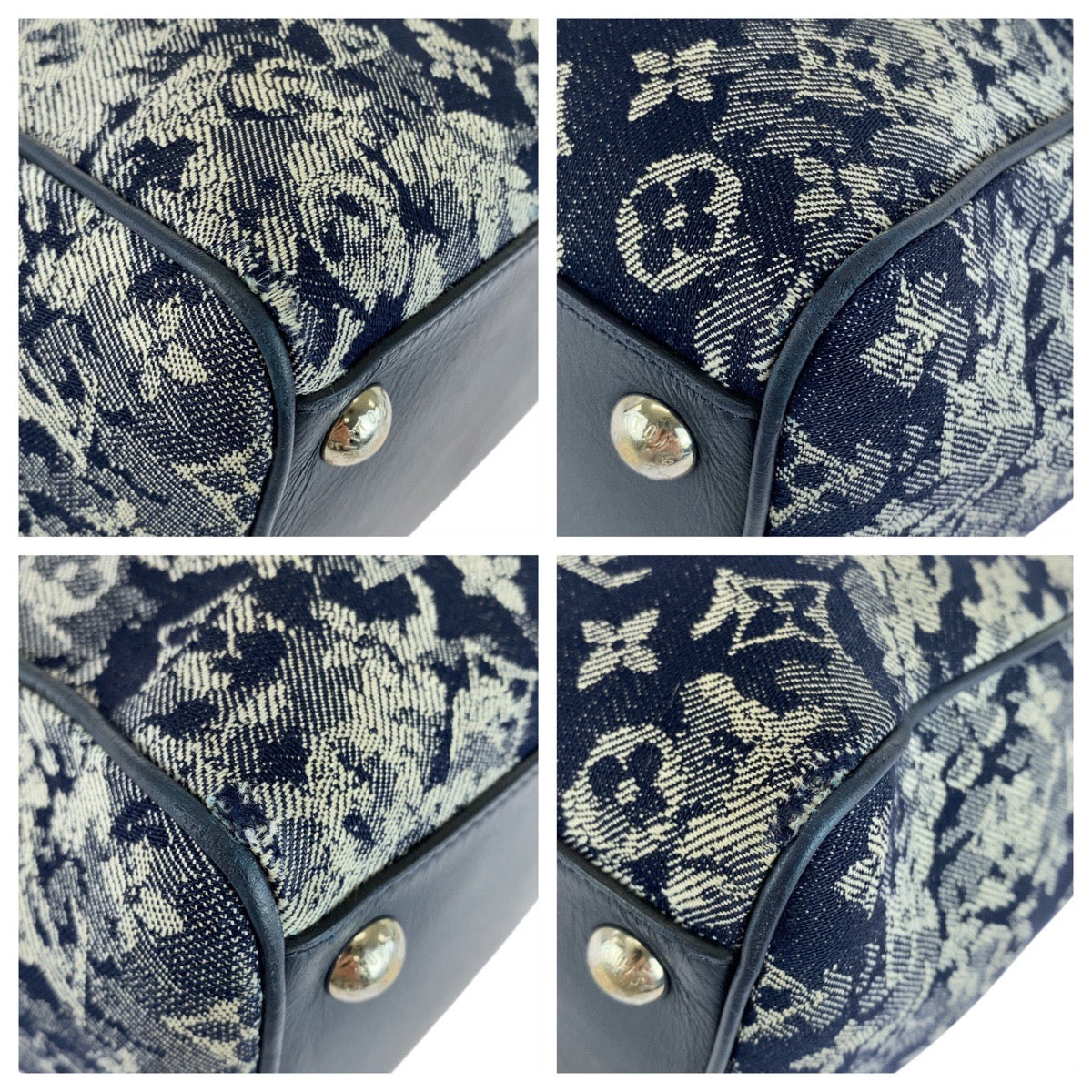 Louis Vuitton Tote Bag M57284 Monogram Canvas Blue Monogram Tapestry Grand Sac