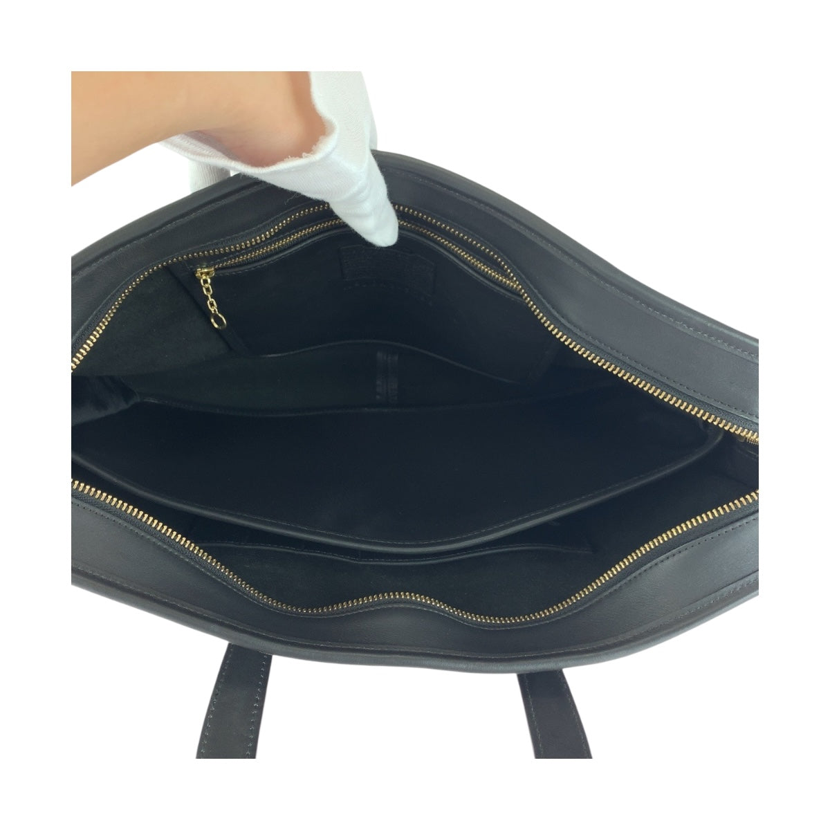 Coach Business Bag 5296 Leather Black Goldmetal Old Coach
