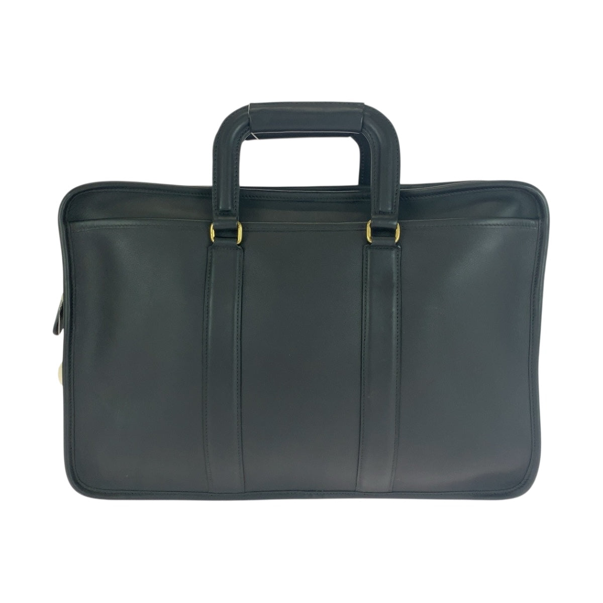 Coach Business Bag 5296 Leather Black Goldmetal Old Coach