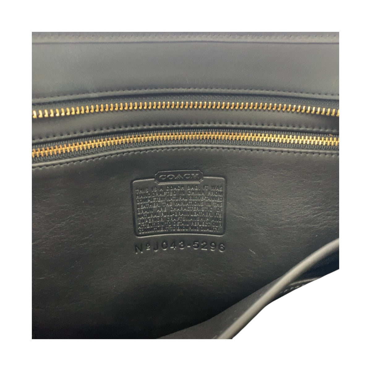 Coach Business Bag 5296 Leather Black Goldmetal Old Coach