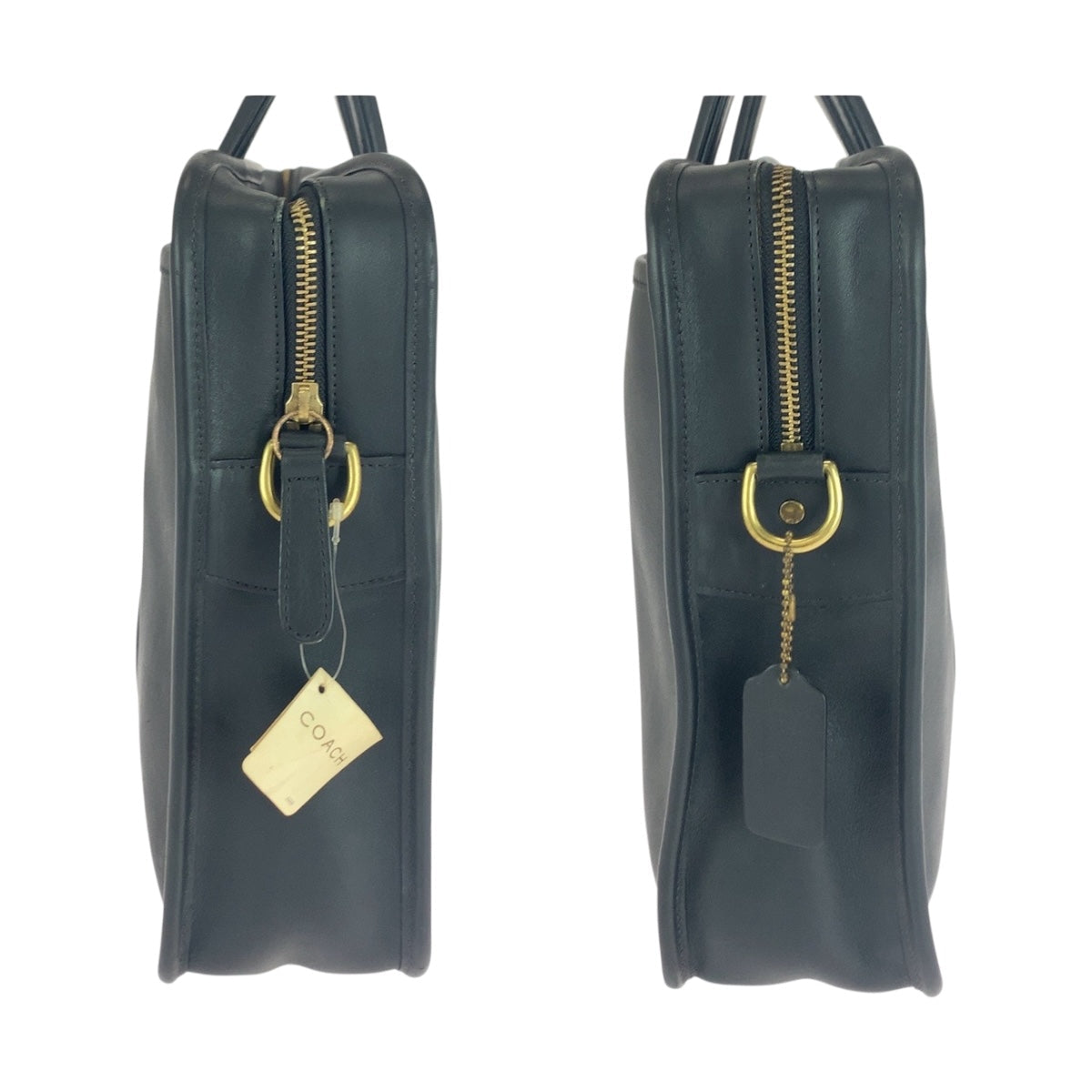Coach Business Bag 5296 Leather Black Goldmetal Old Coach