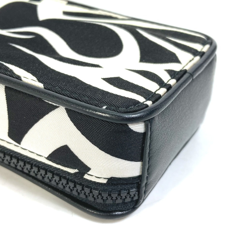 Dior Homme Pouch Nylon White Cigarette Case With Key Ring Tribal Mens