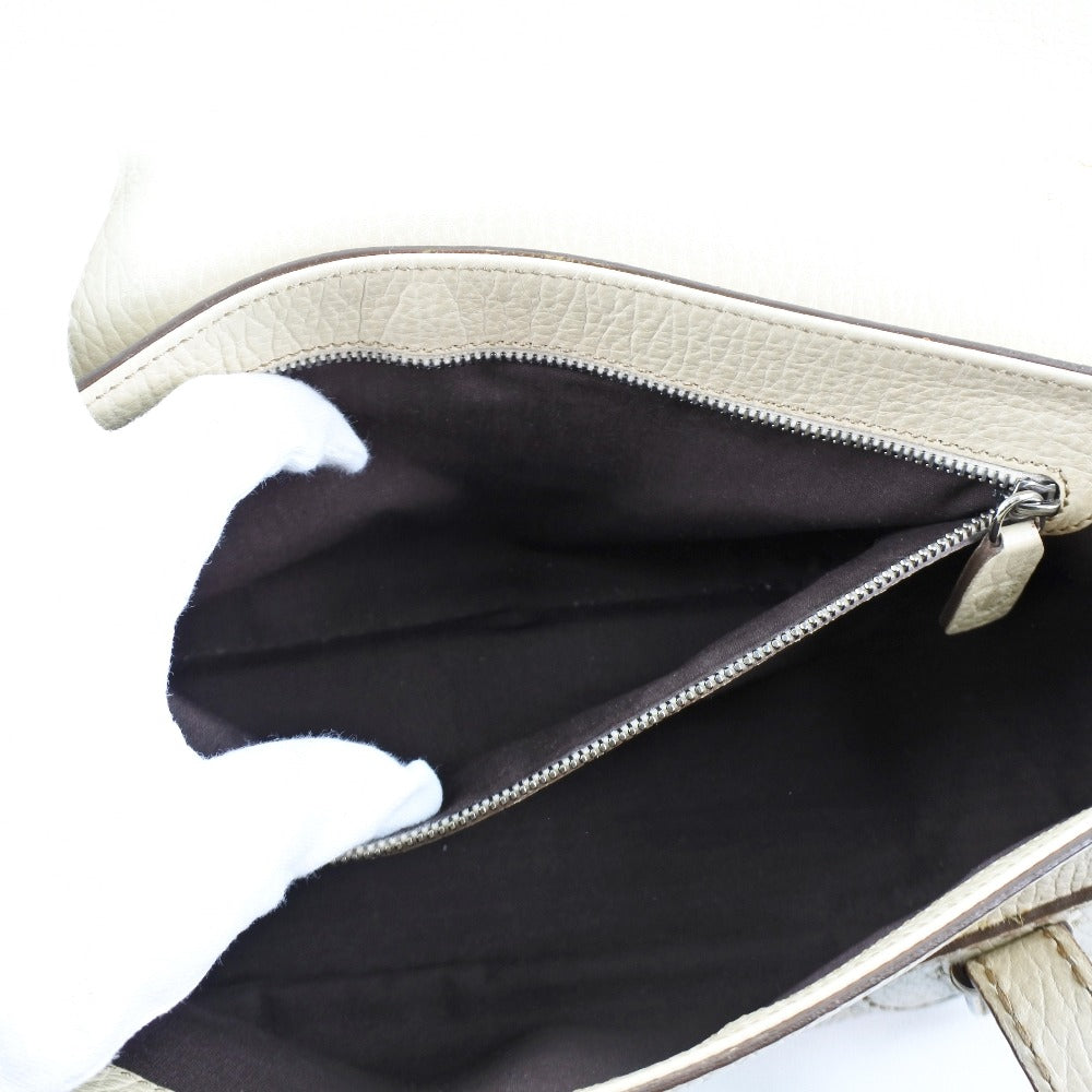 Todfs Handbag Leather Beige Women