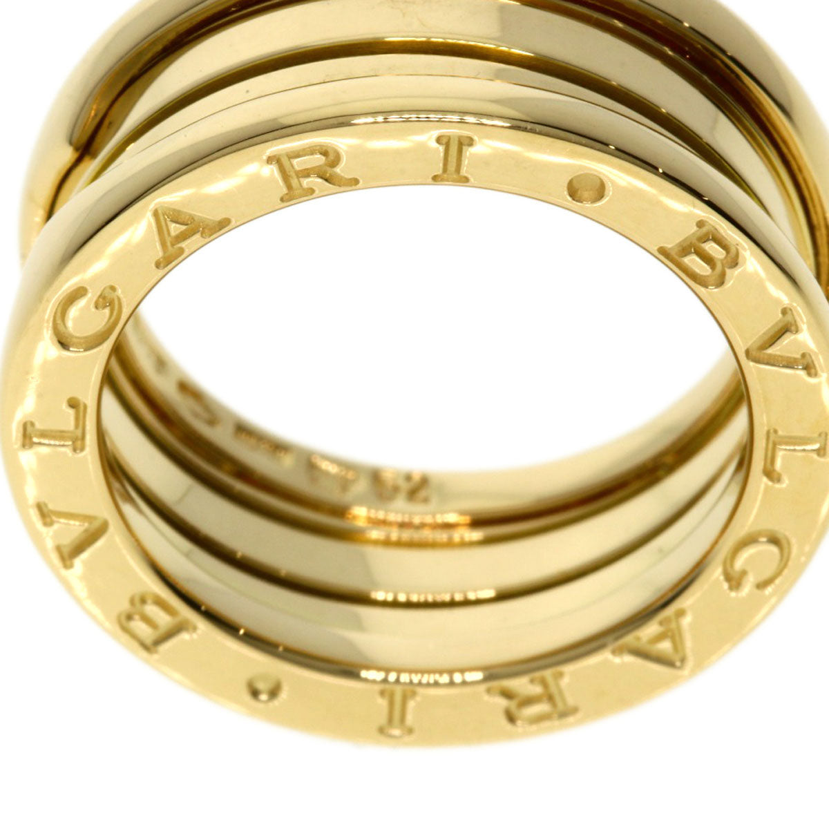 Bvlgari Ring 18K Yellow Gold Gold B-Zero1 B-Zero One 2 Band #52 Women