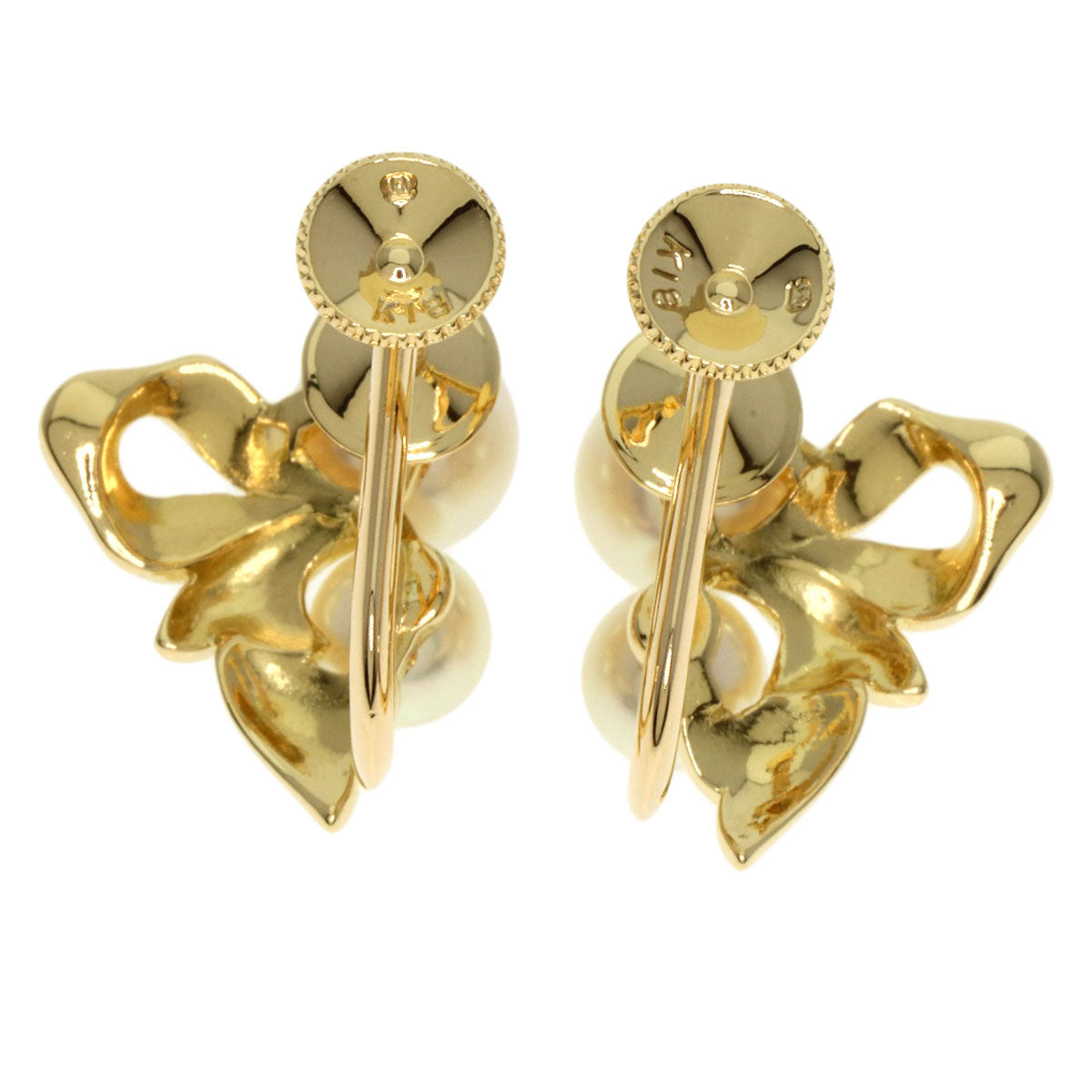 Mikimoto Earring 18K Yellow Gold Gold Pearl