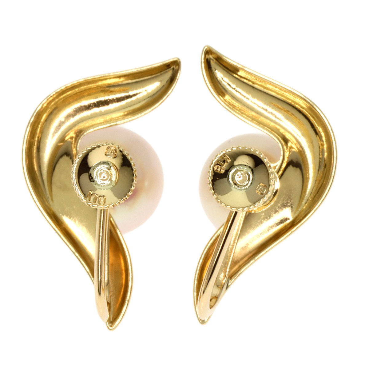 Mikimoto Earring 18K Yellow Gold Gold Pearl Women