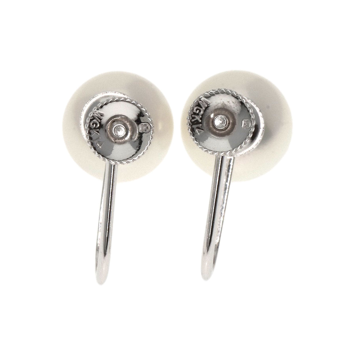 Mikimoto Earring K14Wg Silver Pearl Women