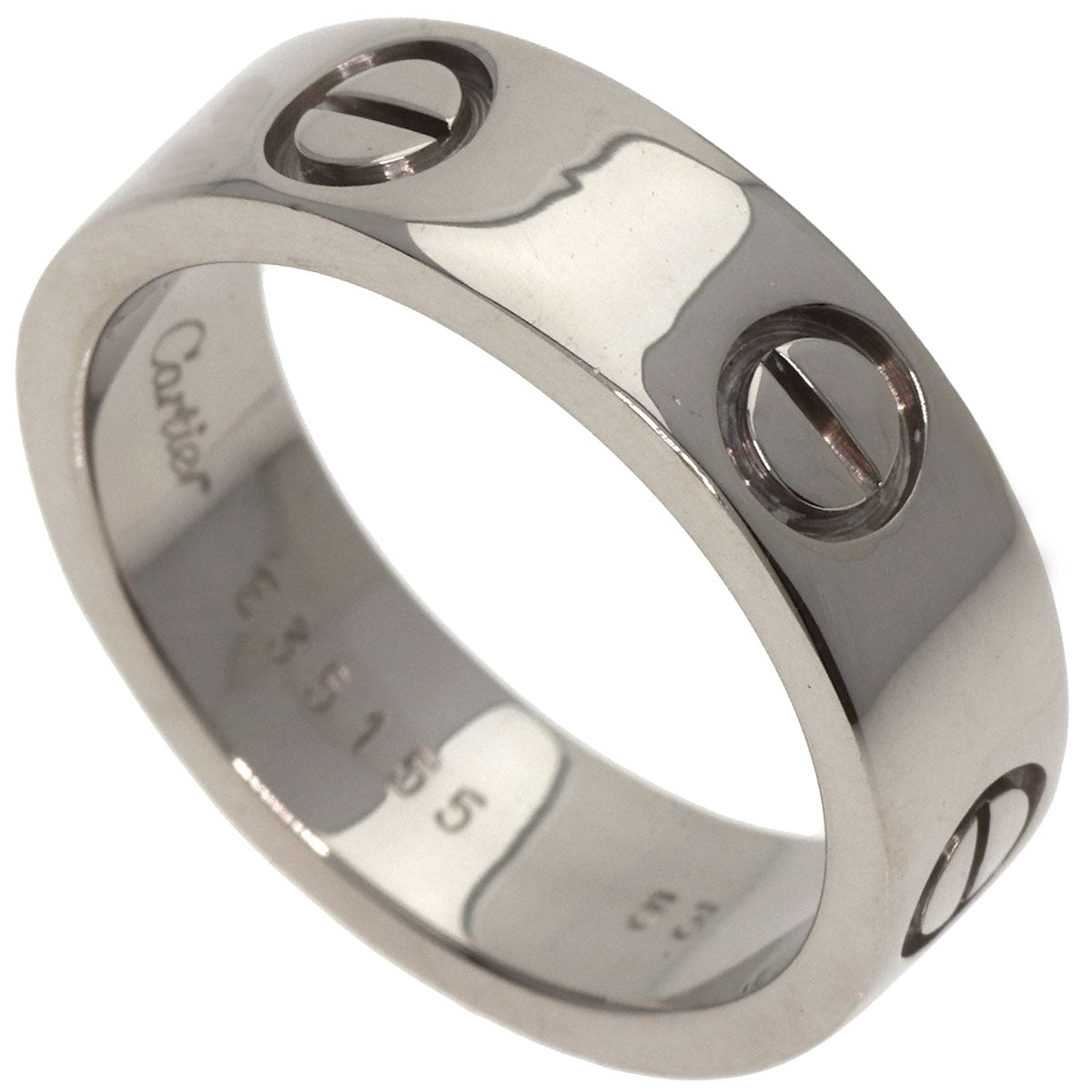 Cartier Ring K18Wg Silver Love Ring #53