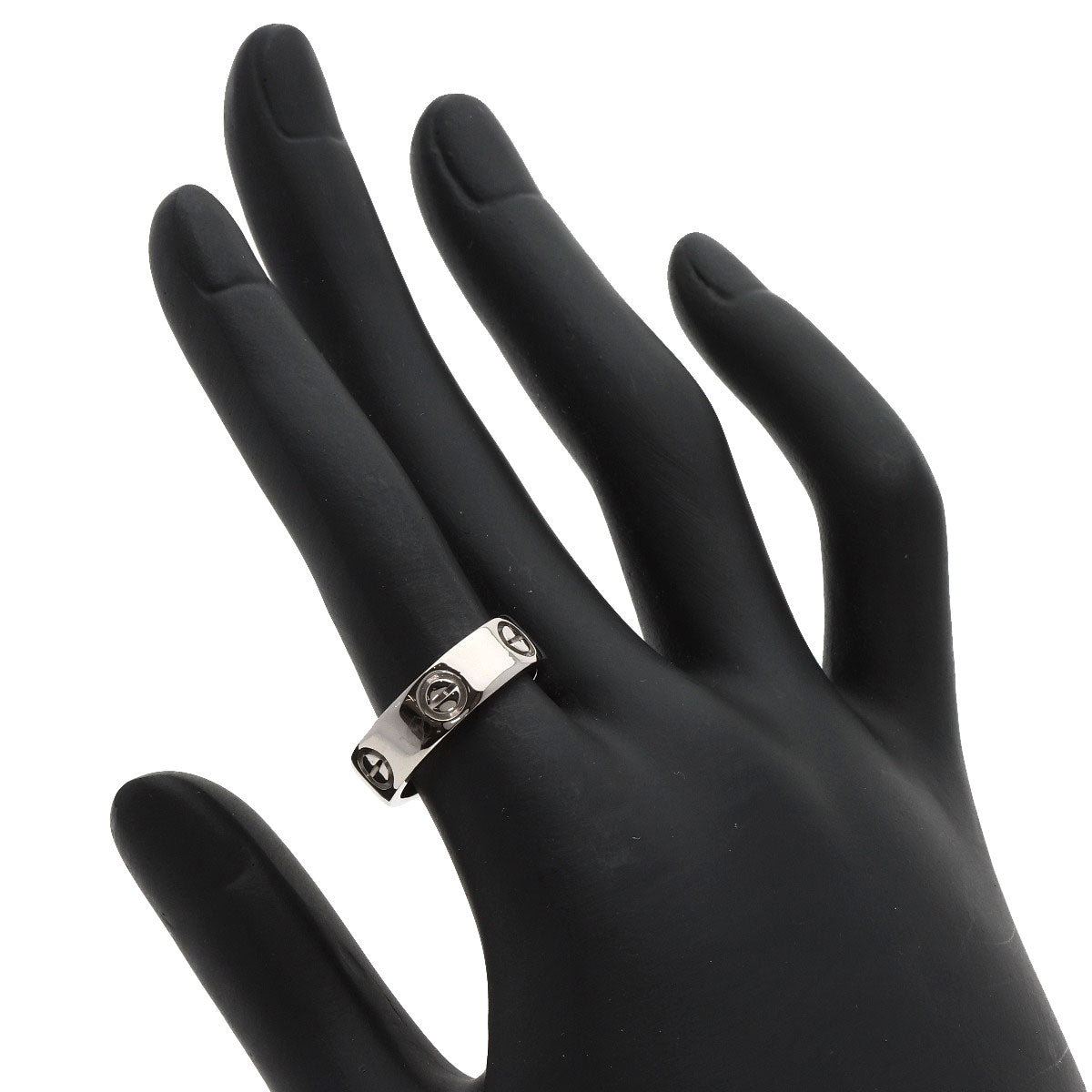 Cartier Ring K18Wg Silver Love Ring #53