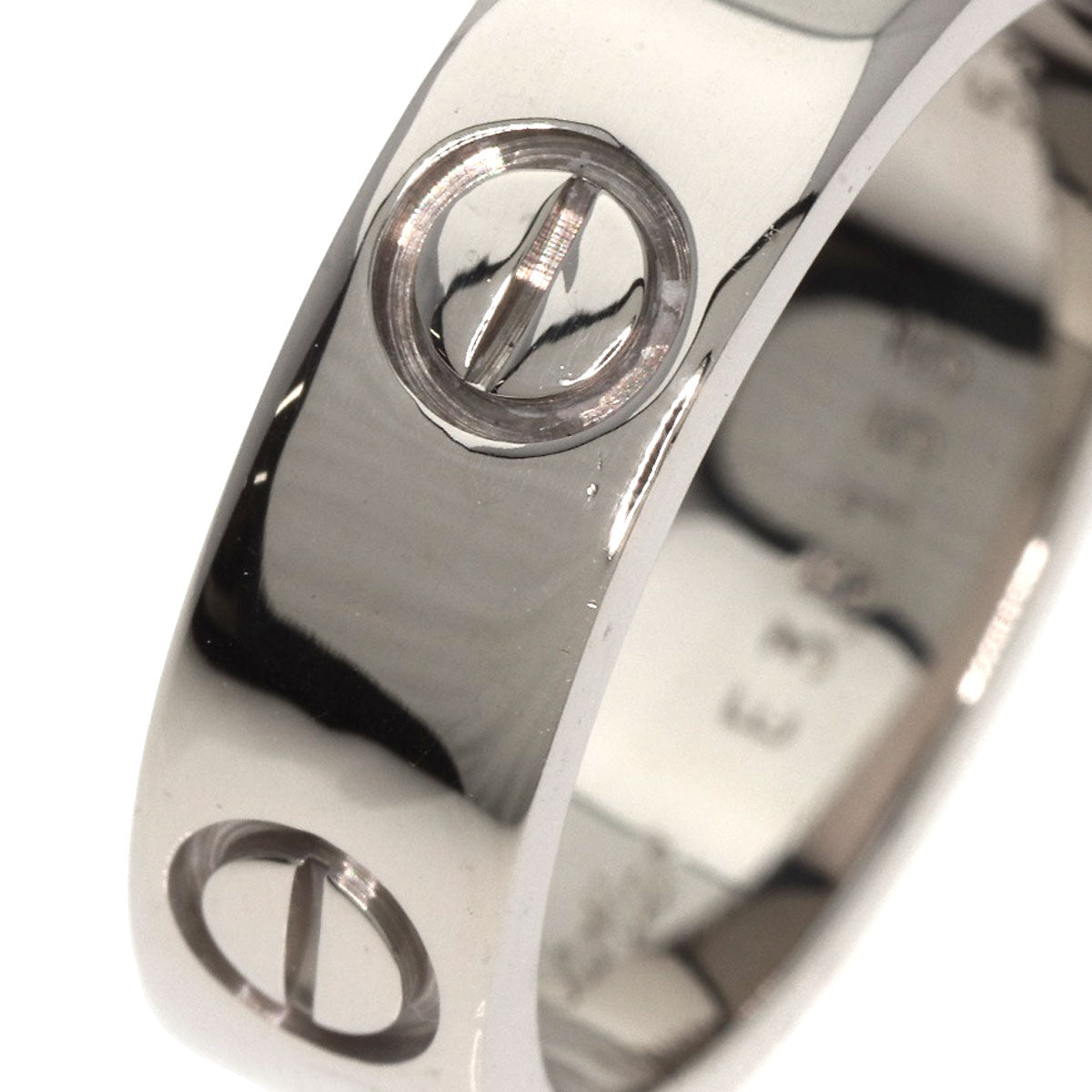 Cartier Ring K18Wg Silver Love Ring #53