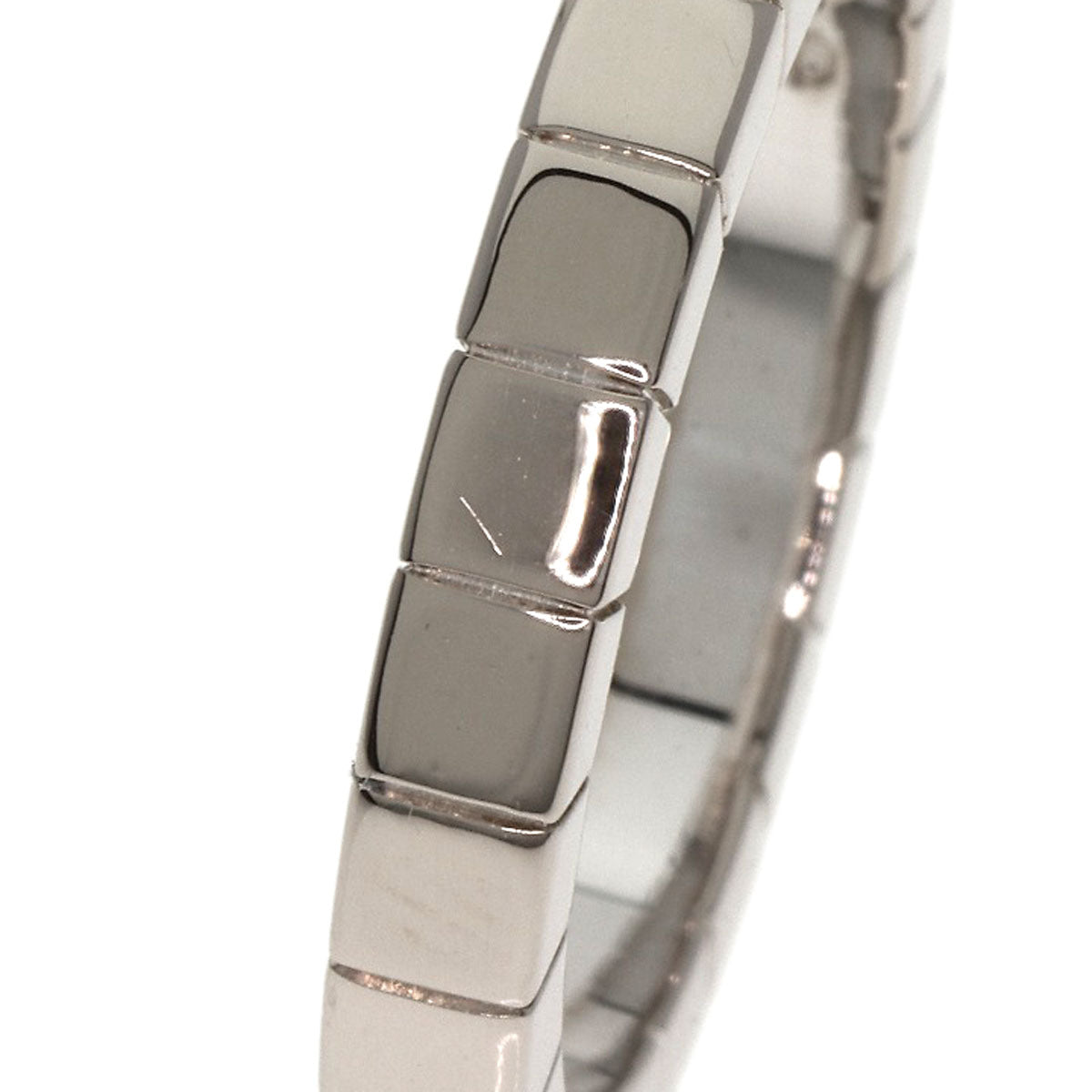 Cartier Ring K18Wg Silver Raniere 1P Diamond #56