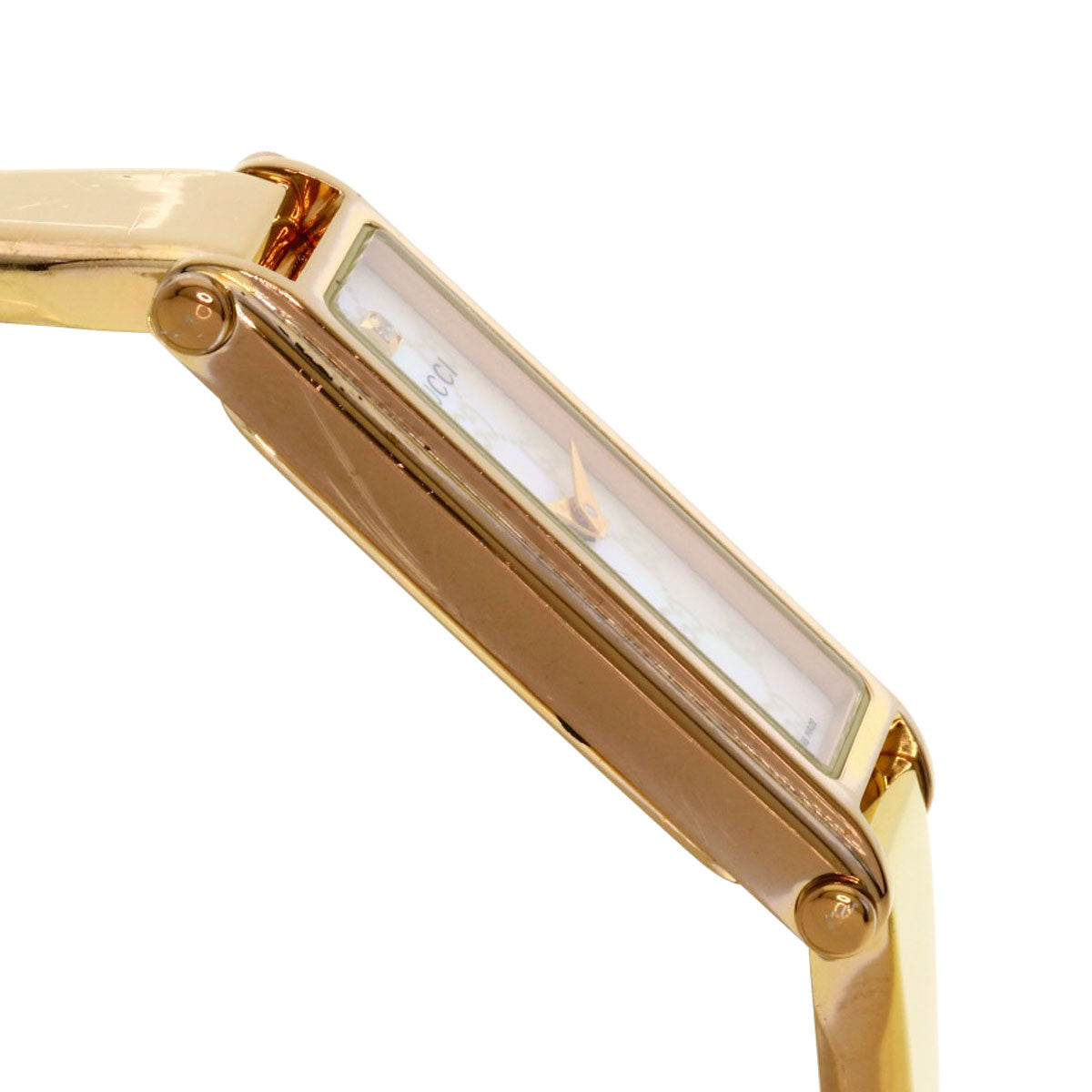 Gucci Watches Quartz 1500L Pgp , Pgp Gold Square Face White Shell Dial Women