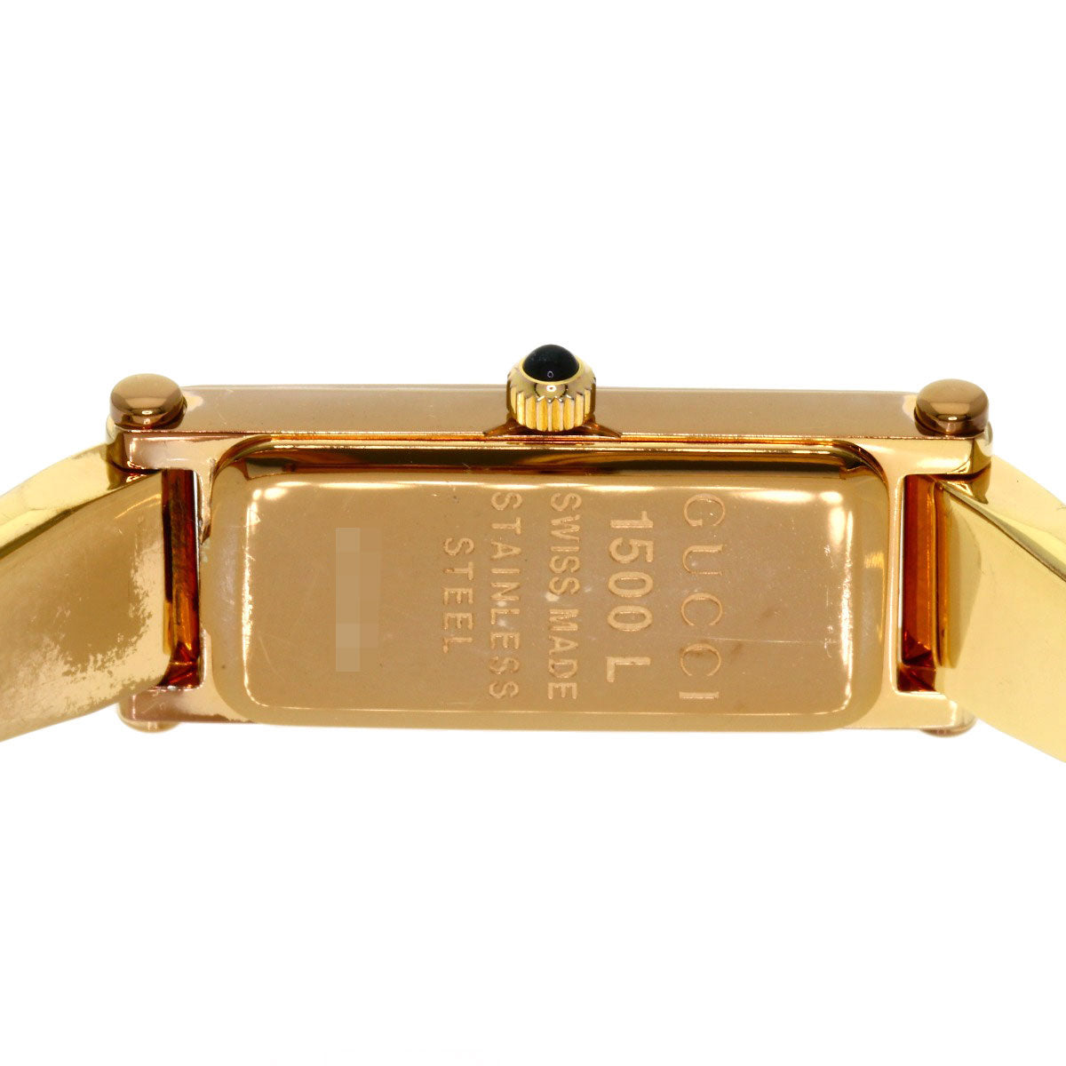 Gucci Watches Quartz 1500L Pgp , Pgp Gold Square Face White Shell Dial Women