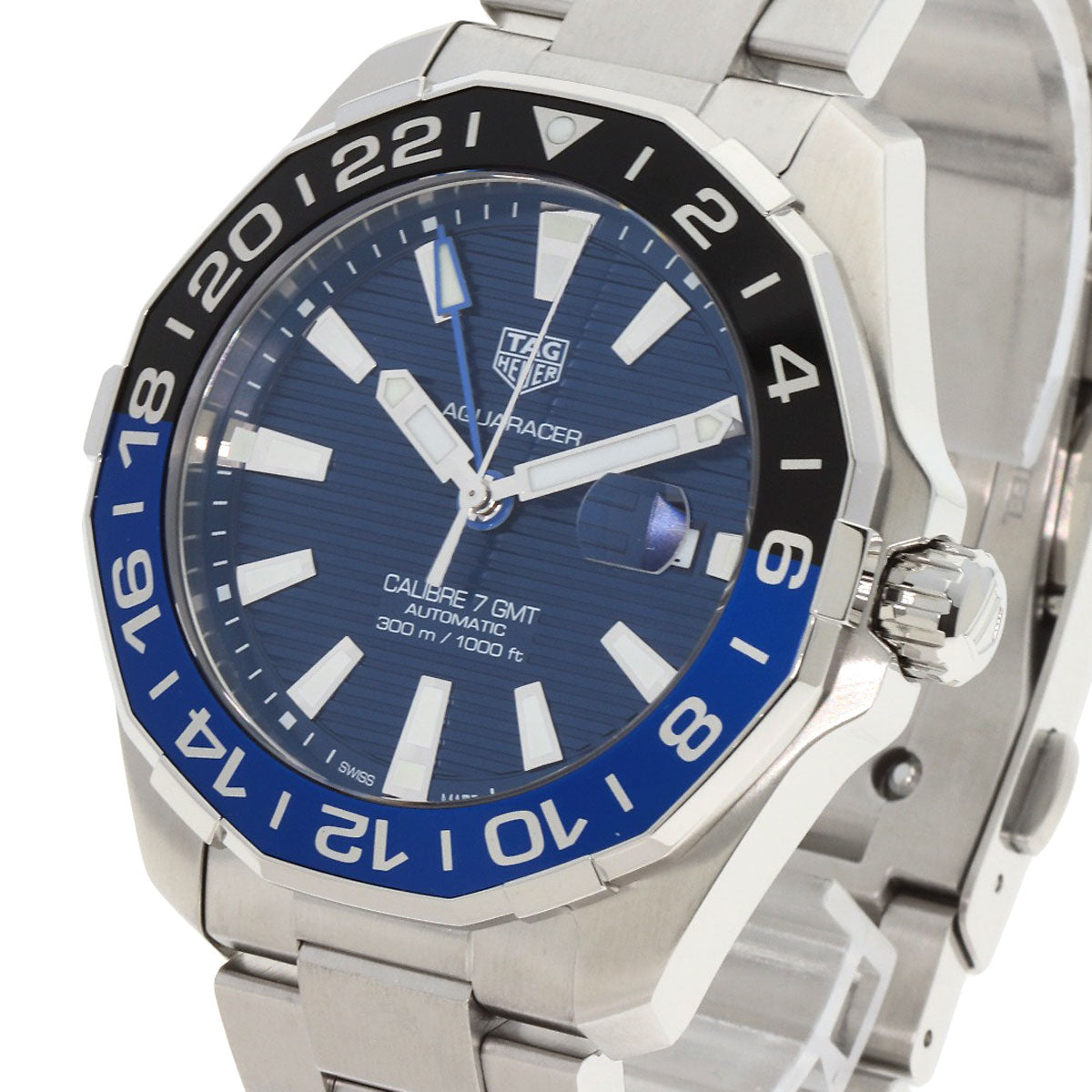 Tag Heuer Watches Mechanical Automatic Way201T-0 Stainless Steel Silver Aqua Racer Caliber 7 Blue