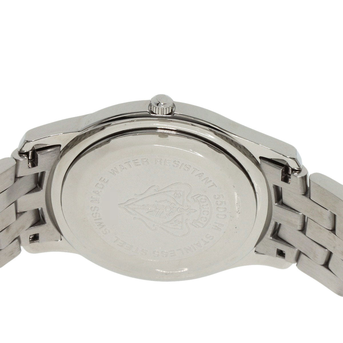 Gucci Watches Quartz 5500M Stainless Steel , Stainless Steel Silver Round Face Gray Dial Mens