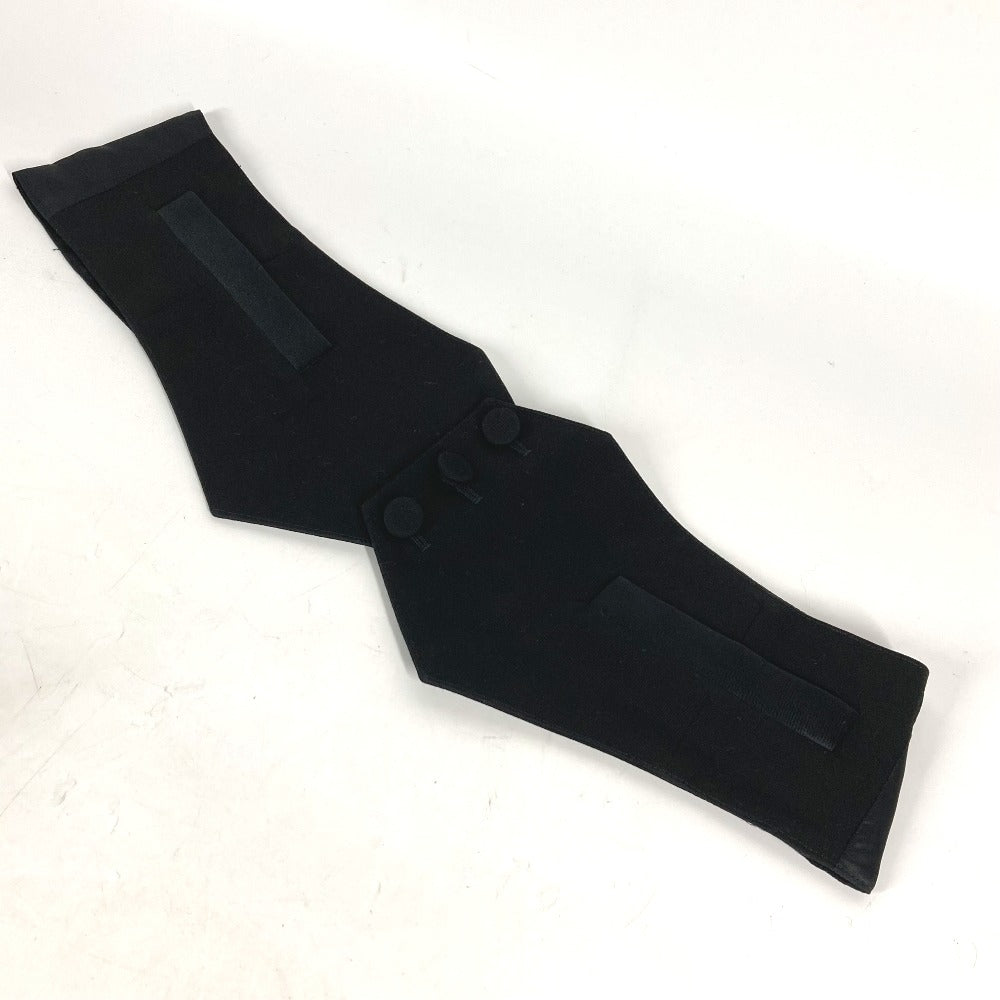 Dior Belt Wool, Cupra Black 2 Button Cummerbund Belt Mens 44